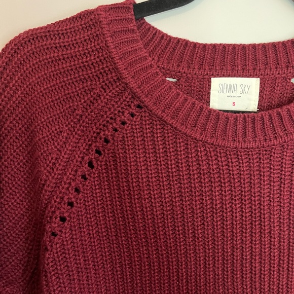 Maroon Knit Sweater - Small - Picture 2 of 4